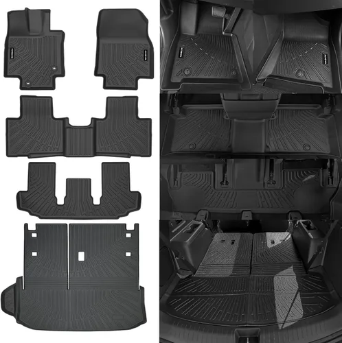 Miniatura 41 de Alfombrillas de piso Naibeve para Ford Edge 2015 2016 2017 2018 2019 2020 2021 2022 2023 2024 2025 - Ajuste personalizado para todo clima