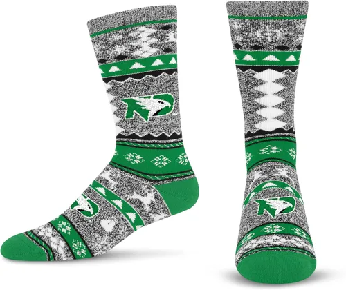 Miniatura 9 de For Bare Feet Ugly Holiday Sweater Crew Sock NCAA