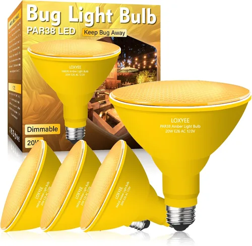 Miniatura 16 de PAR38 Bombillas LED de inundación para exteriores, paquete de 2 unidades, regulables 20 W (equivalente a 200 W) bombillas de inundación de base E26