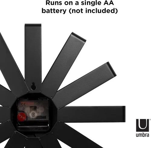 Miniatura 13 de Umbra - Reloj de pared en bandas