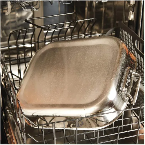 Miniatura 9 de All-Clad Specialty - Asador grande de acero inoxidable con rejilla antiadherente de 13 x 16 pulgadas, apto para horno y asador hasta 500°F, bandeja