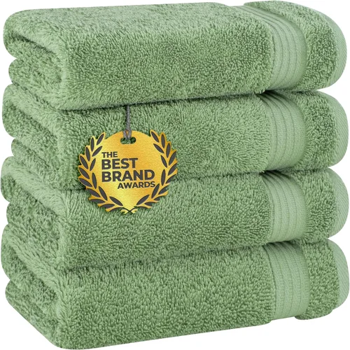 Miniatura 112 de Cotton Paradise - Juego de 4 toallas de mano para baño, 100% algodón turco, toallas suaves y absorbentes para la cara, toallas de mano color gris