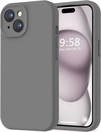 Miniatura 65 de LOVE 3000 Compatible con Funda para iPhone 15, [Cámara de Cobertura Completa de Silicona Suave] [Protección contra Caídas de 8 pies], Forro de Negro