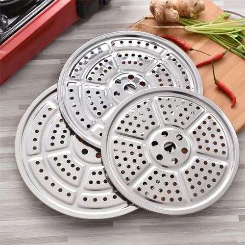 Miniatura 5 de ECYC Ltd Estante redondo de acero inoxidable para bandeja de vapor de 14 pulgadas, soporte de bandeja de vapor para olla a presión, estante de vapor