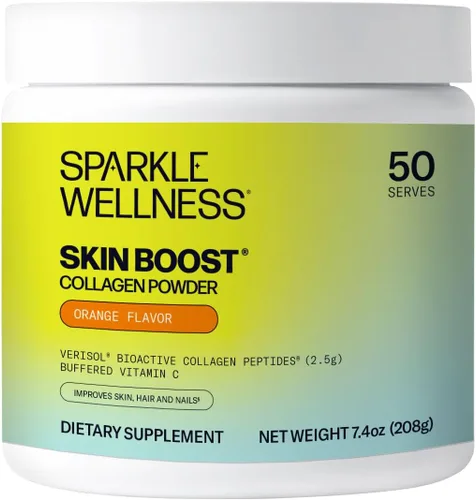 Miniatura 17 de Sparkle Wellness VERISOL Péptidos de colágeno hidrolizados Bioactivos Suplemento de polvo de colágeno con vitamina C para la salud de la piel