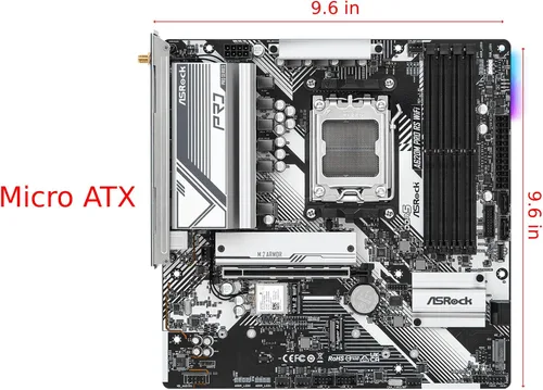 Miniatura 3 de ASRock A620M PRO RS WiFi soporta procesadores AMD Socket AM5 Ryzen 7000 Series