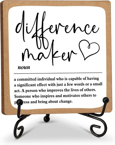 Diference Maker - Regalo de agradecimiento para mujeres, profesores, mentores, entrenadores, jefes, gerentes, regalos de jubilación, decoración de
