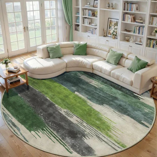 Miniatura 55 de Ciicool Alfombra de pasillo lavable de 2 x 6, alfombra moderna abstracta para pasillo, antideslizante, delgada, ligera, con estampado gris marino