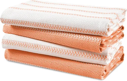 Miniatura 22 de LANE LINEN Juego de 6 paños de cocina de algodón para secar platos, 18 x 28 pulgadas, absorbentes, de secado rápido, color beige 07: Amarillo