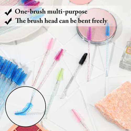 Miniatura 7 de Skylety 1000 varitas desechables para rímel a granel, carretes aplicadores de maquillaje, varitas de pestañas para extensión de pestañas, peine
