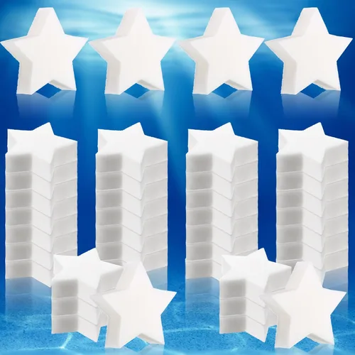 Miniatura 14 de Patelai Paquete de 40 esponjas absorbentes de aceite para bañera de hidromasaje, accesorios para spa, bañera, piscina al aire libre (estilo barco)