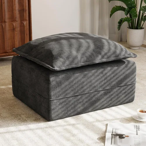 Miniatura 26 de Hobestluk Cloud - Sofá individual de espuma viscoelástica con asiento profundo, sofá en forma de L con funda extraíble, sofá grande para sala