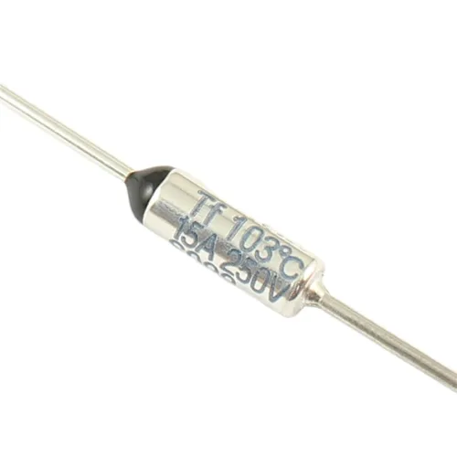 5 unids Fusible Térmico FTF-S 103C 103 Grado Celsius 15A 250V S099 TF Cable axial de corte