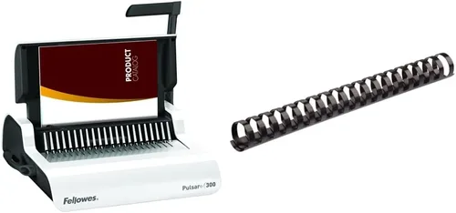 Fellowes 5006801-99 Pulsar+ máquina de encuadernación de peine (5006801) y 52367 fijaciones de peine de plástico, 3/4 pulgadas de diámetro,