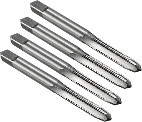 uxcell 4 unids roscas métricas M6 x 1 H2 de acero de alta velocidad flautas rectas máquina roscado roscado herramientas de reparación