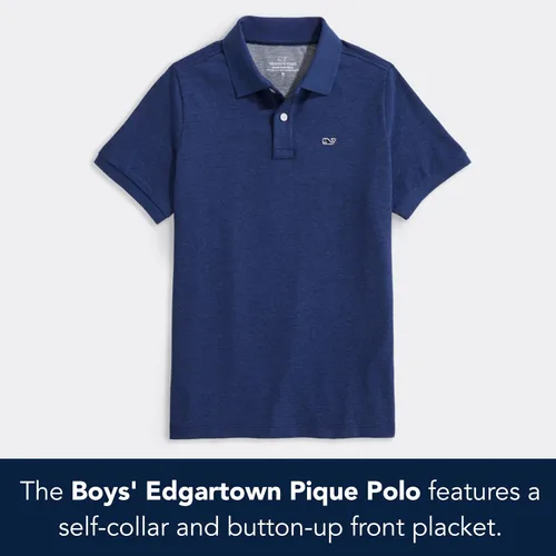 Miniatura 2 de vineyard vines Edgartown Pique Polo para niño