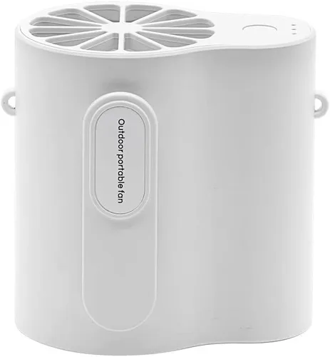 Miniatura 8 de Nuevo ventilador de cintura inalámbrico con luz LED, batería de larga duración y pantalla digital, ideal para actividades al aire libre