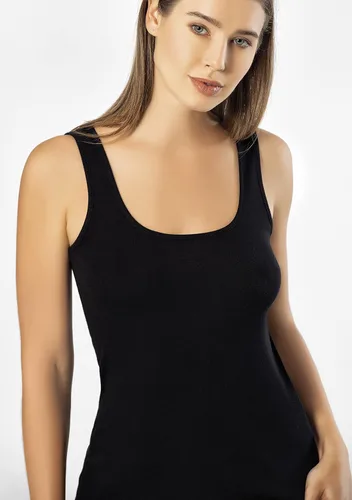 Miniatura 39 de VAVONNE Camiseta sin mangas tipo camisola para mujer, toda de algodón, aireada, suave y cómoda