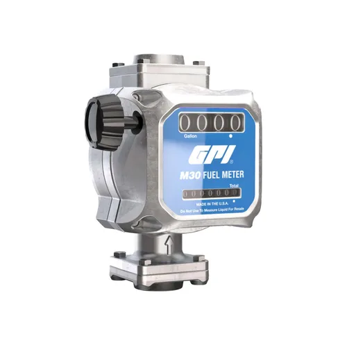 Miniatura 10 de GPI - Medidor de combustible mecánico modular M30 en GALLONS, 5 a 30 GPM, entrada/salida NPT de 1" (165100-01)