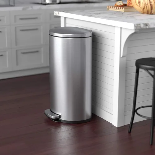 Miniatura 2 de iTouchless Glide - Cubo de basura de 23 galones (87 litros) con sensor, ruedas y sistema de control de olores, acero inoxidable, automático, cocina
