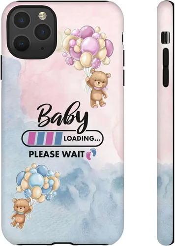 Miniatura 47 de Cute Baby Loading Phone Case for iPhone Models and Variants - Sweet Maternity Phone Cover for Pregnancy Reveal or Baby Shower Matte