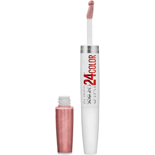 Miniatura 28 de Maybelline Super Stay 24, lápiz labial líquido de maquillaje de 2 pasos, color altamente pigmentado de larga duración con bálsamo hidratante, Merlot