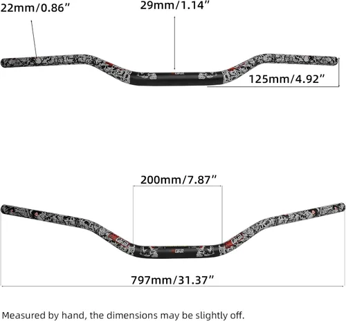 Miniatura 3 de Manillar universal de 28 mm con protectores de manos y kit de soporte CNC para moto de motocross, ATV, scooter para CRF KLX KX LTR TRX SX SXF EXC