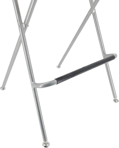 Miniatura 8 de FixtureDisplays® Silla alta plegable Taburete de bar Silla plegable de metal de madera Dos paquetes 11036-NF