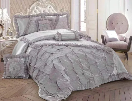 Miniatura 19 de Tache Home Fashion Cinnnamon - Juego de edredón victoriano con volantes florales ((6 piezas), King, canela Chai (VEMA1612-K)