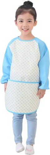 Miniatura 34 de Plie Kids Waterproof Art Smock – Long Sleeve Apron for Painting, Baking, Sensory Play (Ages 1–10)