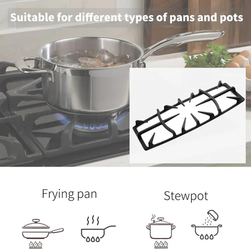 Miniatura 6 de A00263801 Piezas de repuesto de rejilla de quemador para piezas de estufa Kenmore, piezas de estufa Frigidaire, rejilla de estufa AP6036421 Rejilla