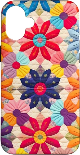 Miniatura 23 de Quilting Flower Blooms Quilt Pattern Case for iPhone 17