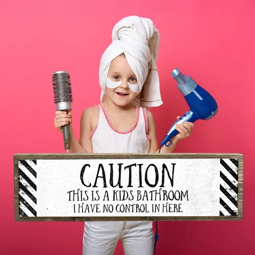 Miniatura 19 de Anvevo - Letrero de baño divertido