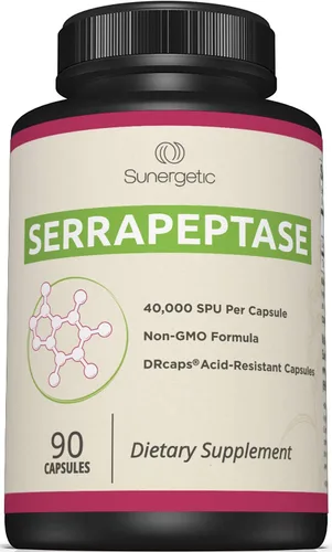 El mejor suplemento de enzimas serrapeptasa, una ayuda natural para las articulaciones, los senos y el sistema inmunológico, con una fórmula de