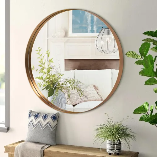 Miniatura 24 de NicBex Espejo de tocador de baño de 32 x 22 pulgadas, espejo de pared con marco de aleación para tocador de baño, dormitorio, pasillo y decoración