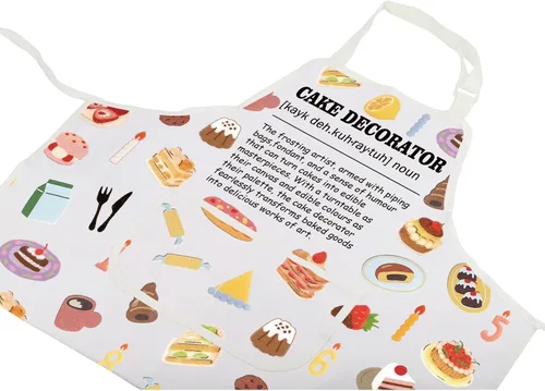 Miniatura 3 de CMNIM Regalos para amantes de la repostería, delantal impermeable para pastelería, con bolsillos para amantes de los pasteles, regalos de panadería