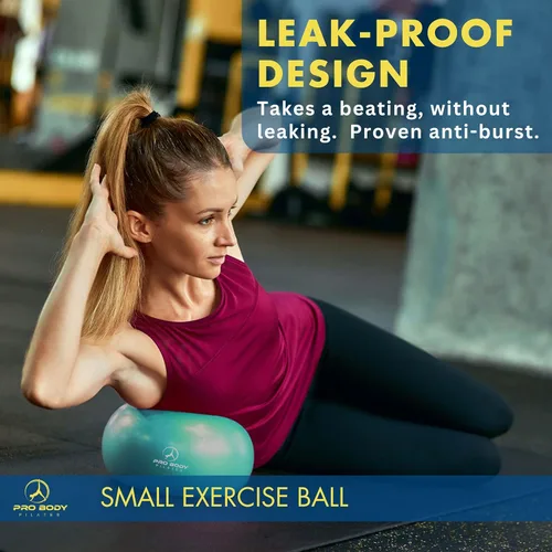 Miniatura 3 de ProBody Pilates Mini Pelota de Ejercicio - Bola de 9 Pulgadas para Entrenamiento de Estabilidad, Barra, Yoga, Núcleo y Terapia Física