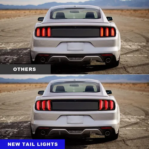 Miniatura 4 de ROXX Conjunto de luces traseras LED para Ford Mustang/Shelby GT350 2015-2023 y Shelby GT500 2018-2020, par de luces traseras con señales de giro