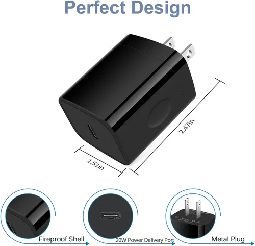 Miniatura 2 de Bloque de Carga Rápida Tipo C para Moto G Power 2025, G Stylus 2024, G Pure, G Play, X50 Ultra, para Motorola Edge 50 Pro, Edge+, Razr 50/40 Ultra