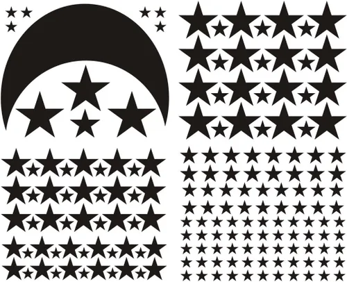 Miniatura 4 de Vinilo adhesivo de pared con diseño de luna y estrellas para niños y niñas, decoración de habitación de bebé, decoración de pared para el hogar