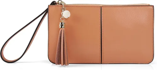 Miniatura 2 de Befen - Bolso clutch de mano de cuero con correa para teléfono celular, organizador de tarjetas
