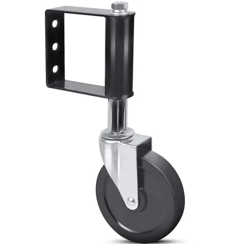 Miniatura 2 de Ronlap Ruedas de Puerta para Puerta de Madera, Rueda de Rodamiento de Puerta con Resorte Cargado para Tubo de Metal Puerta Batiente Rueda de Puerta