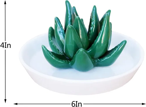 Miniatura 5 de PUDING CABIN - Plato portajoyas para anillos o aretes, regalo de cumpleaños, boda, día festivo, para mujeres, mamá, tía, amigas, novia