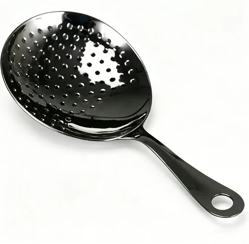 Miniatura 15 de Homestia Colador de cóctel, colador clásico Hawthorne de acero inoxidable con mango largo, colador de bebidas para bartenders profesionales, resorte