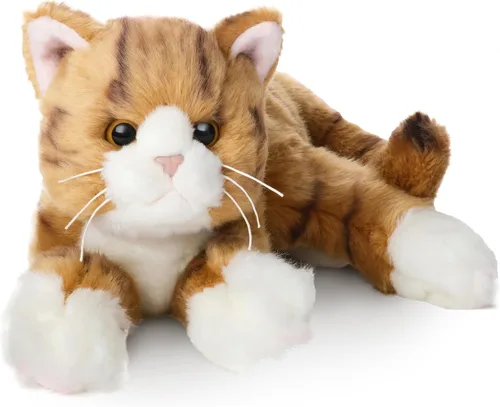 Miniatura 13 de Bearington Jinx Gato Negro de Peluche - Animal de Peluche de Gato Realista de 15" con Pelaje Suave y Detalles Realistas para Niños Pequeños