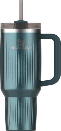 Miniatura 152 de Stanley Quencher H2.0 - Vaso de acero inoxidable con asa, pajilla y tapa FlowState giratoria de 3 posiciones; aislamiento térmico, sin BPA; apto