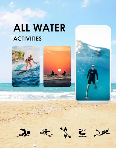 Miniatura 9 de Bolsa seca impermeable para teléfono, para playa, piscina, kayak, esnórquel, festivales. Mantén el teléfono a salvo del agua y la arena Esencial