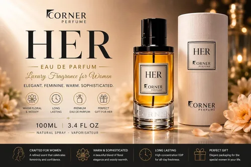 Miniatura 3 de HER Eau de Parfum for Women 3.4 Fl Oz 100ML – Long Lasting Feminine Warm Floral Woody Fragrance – Luxury Ladies Perfume
