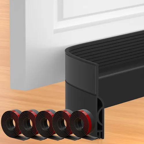 Miniatura 14 de Tope de Corriente de Puerta, Barrido de Puerta Ajustable para la Parte Inferior de la Puerta, Relleno de Espacio Bajo la Puerta para Puertas Blanco