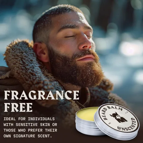 Miniatura 4 de Striking Viking Bálsamo para barba para hombre, sin perfume, 2 onzas, cuidado y peinado sin fragancia, bálsamo suavizante de barba
